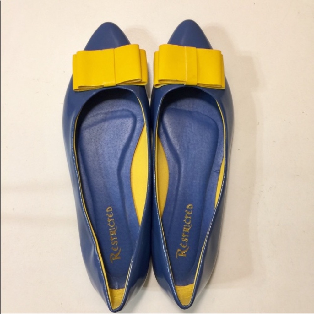 Restricted Blue with Yellow Bows Flars